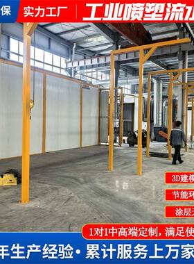 产喷涂喷OZP塑流水线线喷涂装生产线厂家悬挂式喷涂生线粉线喷漆