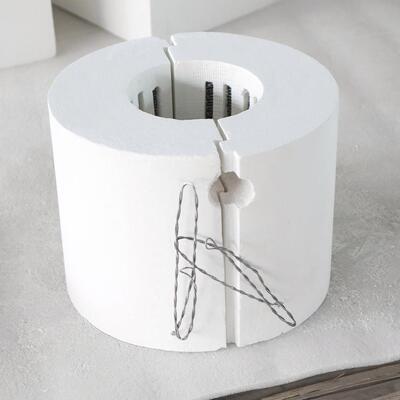 陶纤维实验室单丝温区式管式FTC炉内胆硅酸瓷铝电阻加热立炉膛实