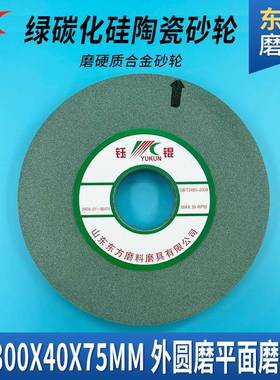 钻头研陶QKT瓷砂轮300平磨钨钢硬质合碳金白棕沙轮片绿化硅行砂磨