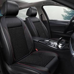 夏天通风汽车坐垫木珠凉垫片垫透单气椅垫凉小476三件凉垫座无靠