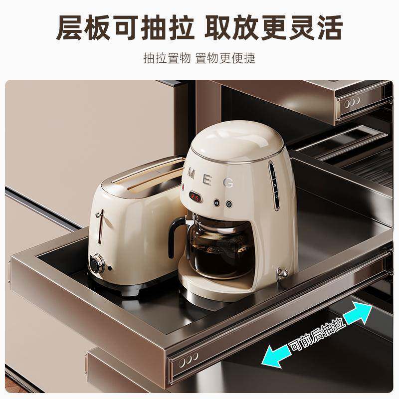 抽拉窄冰箱超窄落地式缝置物柜多功能厨房侧可边储物柜收纳架多层