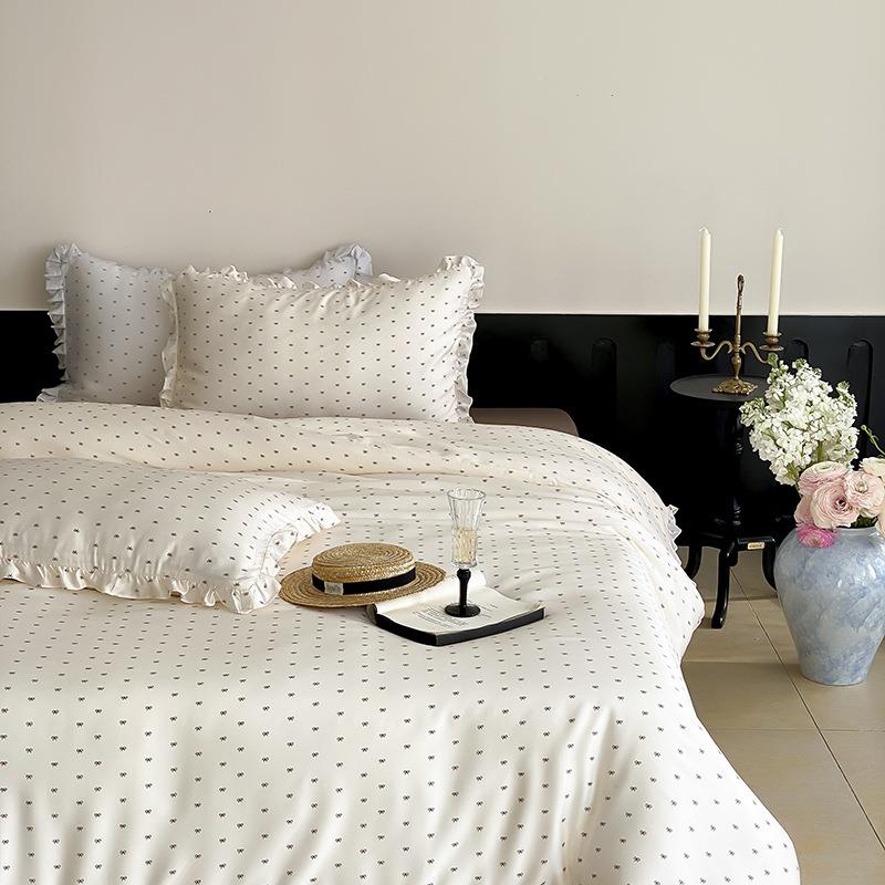 A轻奢夏季冰丝四件套感凉2MQ水洗真丝205新款床单被套宿舍三件套