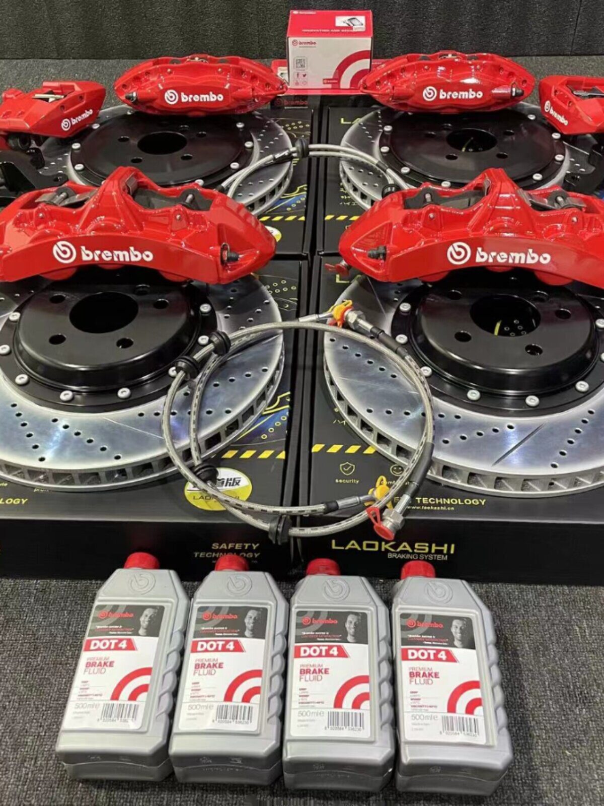 布雷博brembo刹车卡钳改装GT6鲍鱼f50 ap9040 MP 18z amg套装