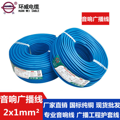 环威广播音频连接线缆2x1.0