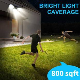 亚马逊三头阳壁灯户外廊感应用于走甲YY 探照灯l太ed 23093能板