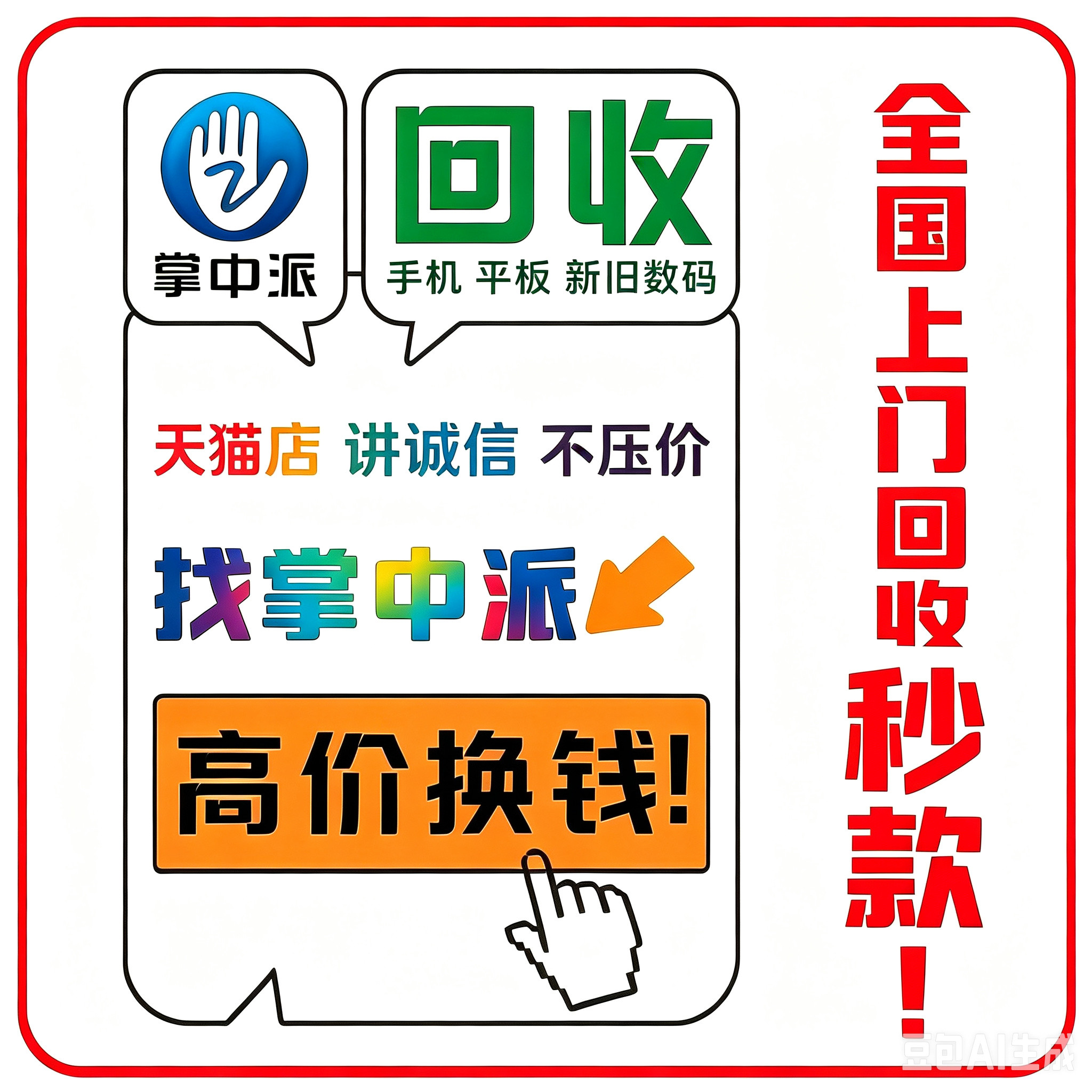 手机回收二手高价iphone苹果ipad新旧烂平板vivo华为oppo闲置上门