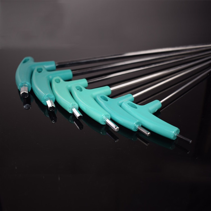 厂家供应加硬350长胶柄内六角扳手 T型内六角扳手 加长内六角扳手