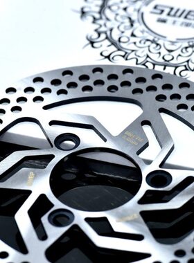 飞机音刹车盘 SW鲨王220MM245MM3孔固定洞洞盘7.0孔耐高温高性能