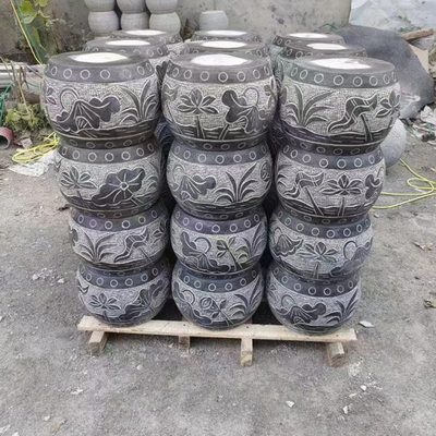 青石柱墩底座石墩子墩垫基石墩石雕柱皮圆墩空心石柱柱顶石包柱石