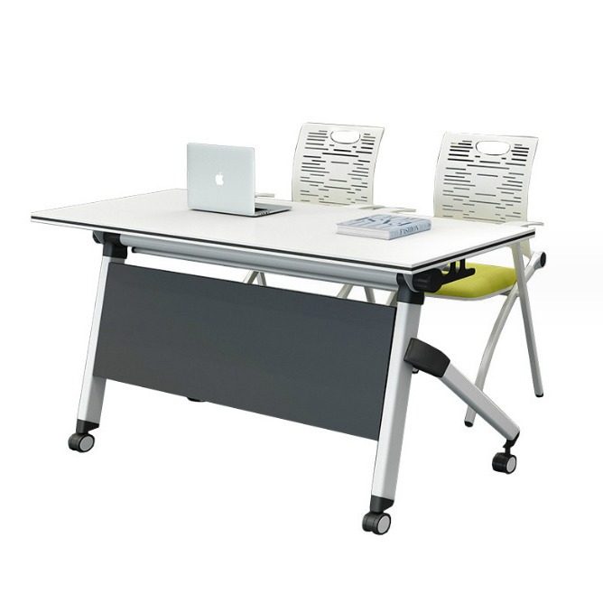 折叠培训桌子会议桌组合长条桌可移动拼接办公桌 简约培训机构桌