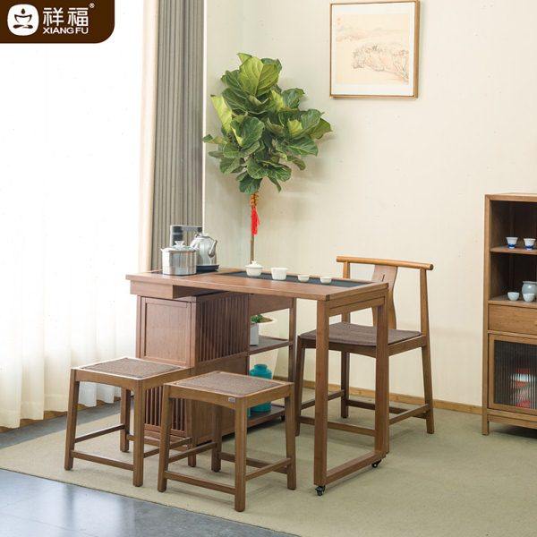 可移动旋转千姿茶桌家用茶水柜茶台小户型阳台烧水壶一体桌椅组合,住宅家具,家用茶台/茶桌,淘宝优惠券,粉丝福利购,淘宝优惠卷