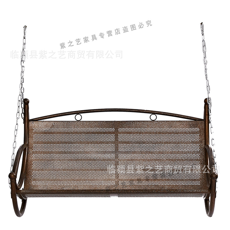 双人秋千单独月牙躺椅链条挂钩户外铁艺荡秋千吊篮懒人沙发成人