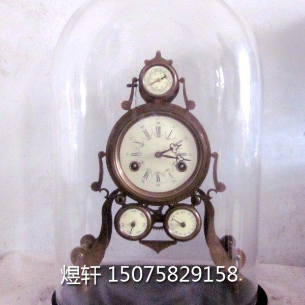 钟表四表盘骨架钟仿古机械座钟上弦钟玻璃罩创意摆设饰品摆设客厅,家居饰品,座钟,淘宝优惠券,粉丝福利购,淘宝优惠卷