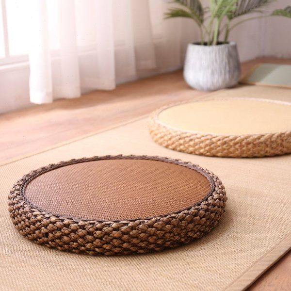 日式藤编实木蒲团榻榻米坐垫懒人地板客厅卧室家用打坐禅修垫坐墩,居家布艺,蒲团,淘宝优惠券,粉丝福利购,淘宝优惠卷