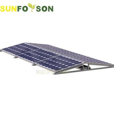 背靠背安装铝合金太阳能支架横摆压载式三脚安装光伏支架