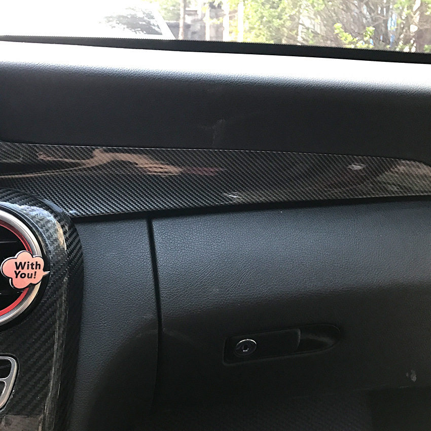 奔驰C级GLC C180L C200L GLC260中控台碳纤维内饰改装饰条面板