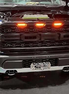 适用2022-2023年福特猛禽F150中网小黄灯中规猛禽LED日行灯中网灯