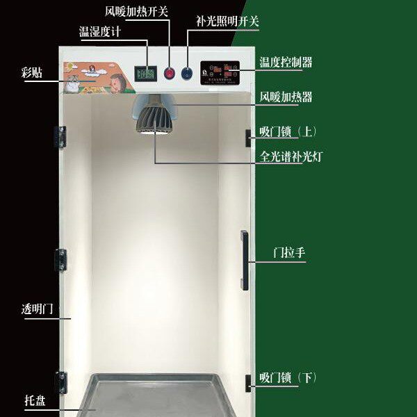植物补光温箱多肉花棚暖房温棚组培育苗家用防冻画册式