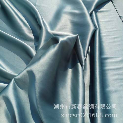 真丝面料16m/m真丝弹力缎时装面料