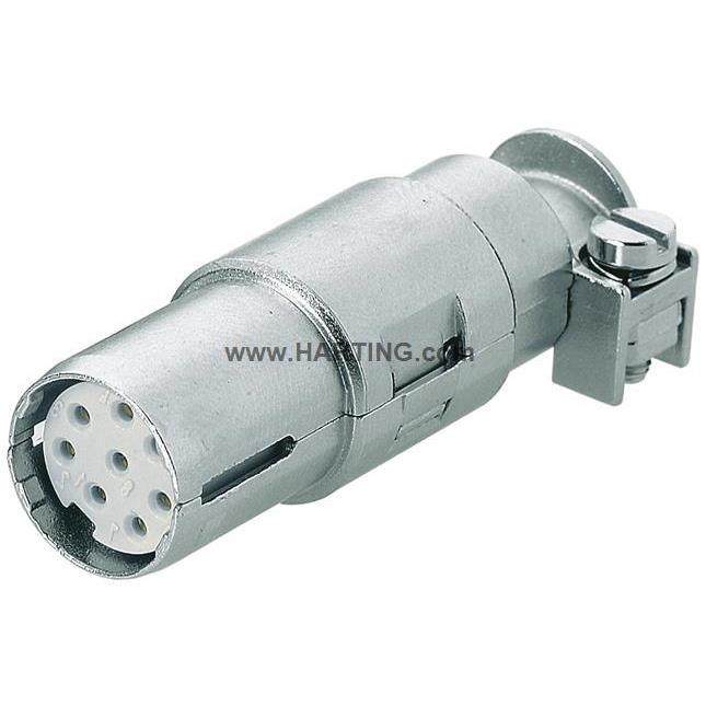 HARTING浩亭09150083113组合型重载Han-Quintax母针圆形8芯+屏蔽