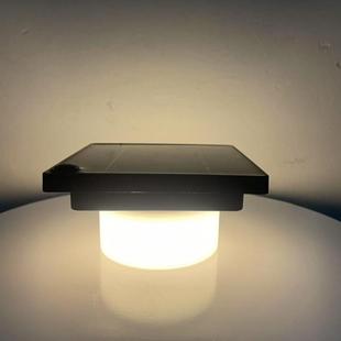 直径12.5CM正方形太阳能灯LED配件风灯桌灯USB充电暖白/白灯