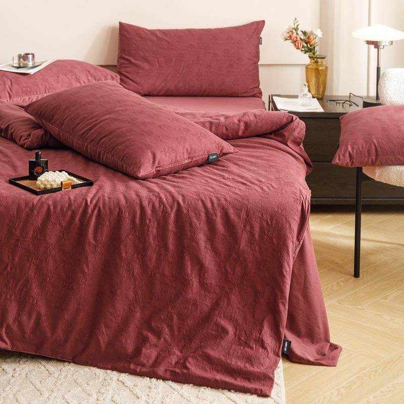 高端轻奢纯棉三层纱四件套全棉提花复古风床单被套简约款床上用品,机械设备,其他机械设备,淘宝优惠券,粉丝福利购,淘宝优惠卷