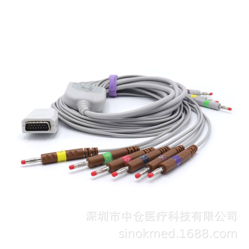 兼容上海光电ECG-65119620P125092C6951E心电图机导联线一体