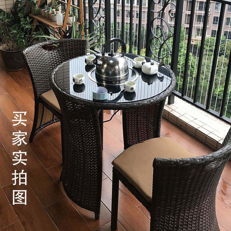 藤椅户外休闲桌椅室外阳台桌椅三件套滕椅沙发阳台椅出口家具