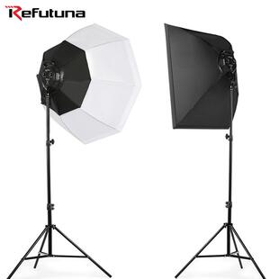 锐富图直播补光灯LED摄影灯柔光箱双色温可调常亮灯打光圆盘灯