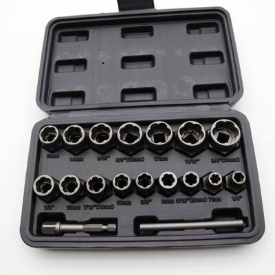 18pcs套装螺帽取出器破损残缺螺丝螺母取出器断丝取出器