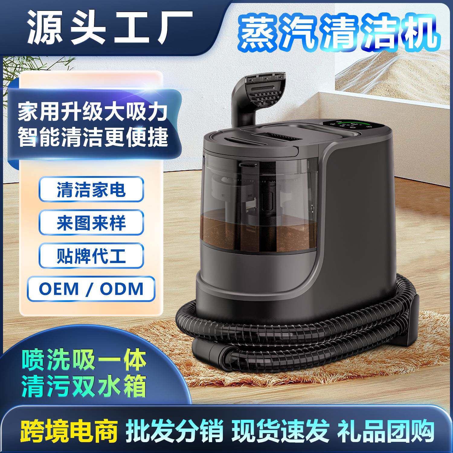 FC9001蒸汽布艺清洗机高温喷吸一体沙发毛毯清洁器深层清洁