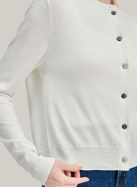 STELLAM女装SARAH 真丝羊毛针织开衫