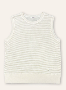 STELLAM女装COM 羊毛华夫格针织背心