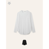 精紡纯棉休闲上衣简约白色T恤女装 STELLAM女装 CECE