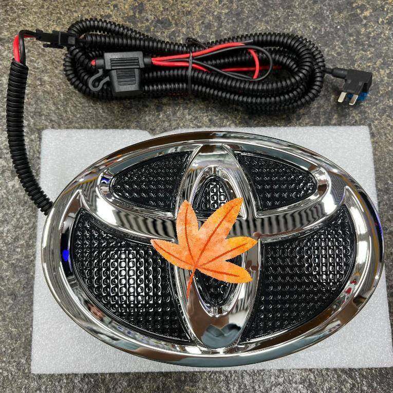 适用丰田19*13cmABS动态中网车标LED车标灯白光