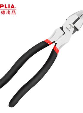 拓利亚9.5英寸偏芯省力电工钳电工夹持工具双色沾塑手柄EP061001
