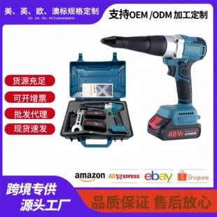 21V无刷锂电电动铆钉枪全自动充电家用拉钉枪工业级便捷拉铆枪