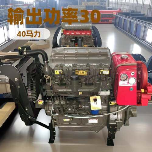 潍坊ZH4100P四缸柴油机30kw40马力配水泵机组抽沙船用发动机