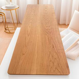 北美樱桃木桌板黑胡桃餐桌红橡木白蜡木原木书桌台面办公电脑桌板