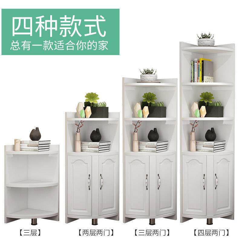 客厅多功能柜拐角置物架卧室收纳角落转角边角墙角窄柜角柜三角柜
