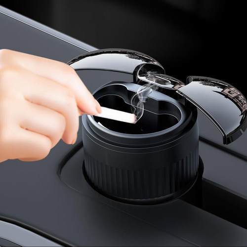 2023新款汽车用品车载智能烟灰缸红外感应车载垃极桶汽车用品车内