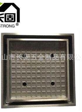 不锈钢304隐形两用地漏阳台卫生间100MM手工防臭精铸地漏ST-V3028