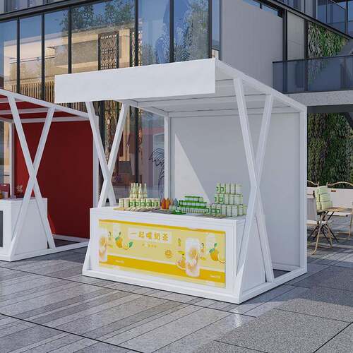 夜市摆摊小屋户外集市地摊货架商业街网红铁艺展示摊位贩卖桌