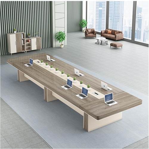 会议桌长条桌简约现代接待桌椅组合大型洽谈会议培训桌环保