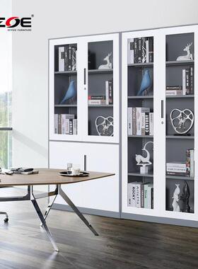 窄拆装柜铁皮BZCZ01文柜钢制带锁档案柜办公会边计资件料凭证厂家