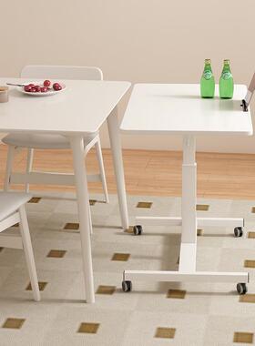 可移动床边公电脑习33988桌简易手摇升降桌子沙发边家用小办写字