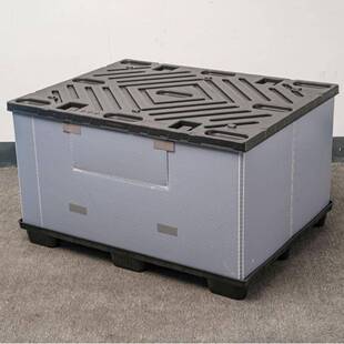 围板箱144ORN70X110大车号塑料折叠围板箱车间运周输转汽零部件包