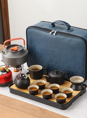 户外露营围炉煮便套携式旅装行茶具套烧水壶F97MH68H一整野外车载