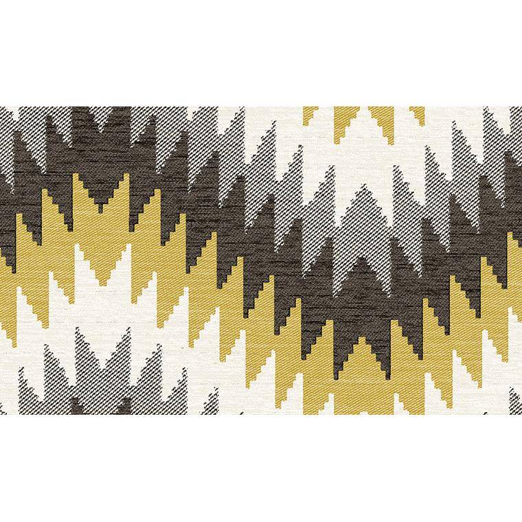 料志达纺LOMAS-B织印第安典闪饰电纹雪尼尔色织提花沙发装布LOMA