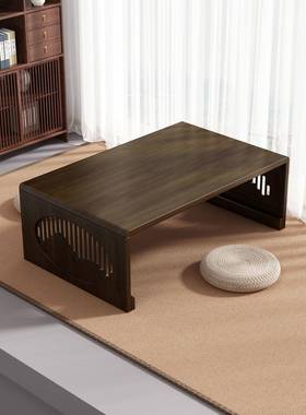 折叠桌楠竹炕桌家实木榻榻小茶几用飘窗桌床矮上学v145158米习书